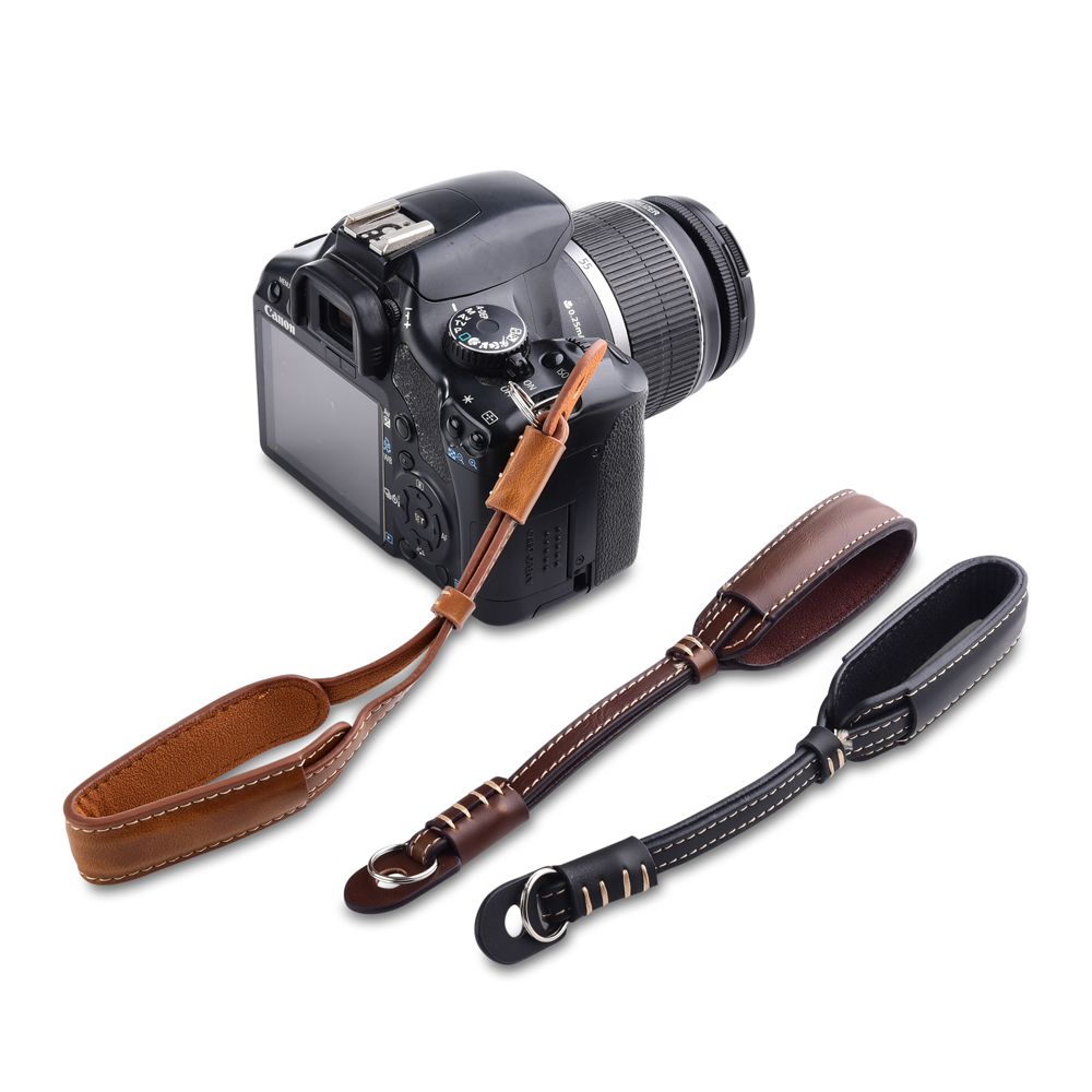 Canon Camera Eos M50 Mark Ii - Camera Leather Hand Grip Metal Ring
